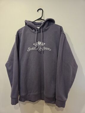 SCOTCH & SODA Dusty Purple Logo Hoodie